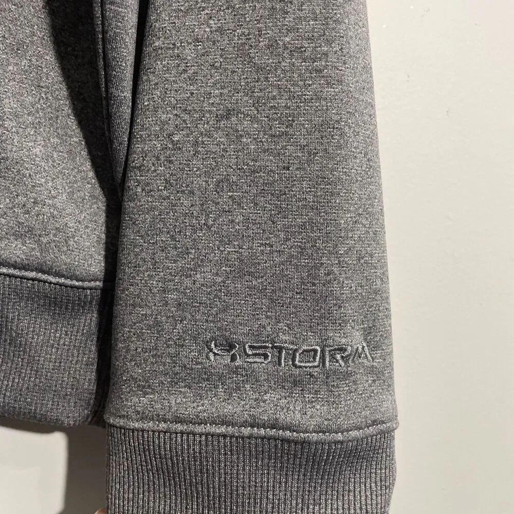 Under Armour Men’s Large UA Storm Tech Hoodie Gray Athletic Performance Pullover
